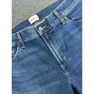 Hudson Byron Slim Straight Jeans Dark Wash Zip Fly Mens Size 38 x 32 NWT